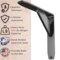 Jetstream Solid Heavy Duty Low Profile Welded Countertop Support Shelf Brackets